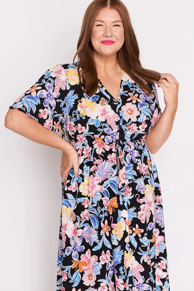 Lorraine Designs Fit & Flare Dresses | Midi Dresses*Michelle Playful Paradise Dress