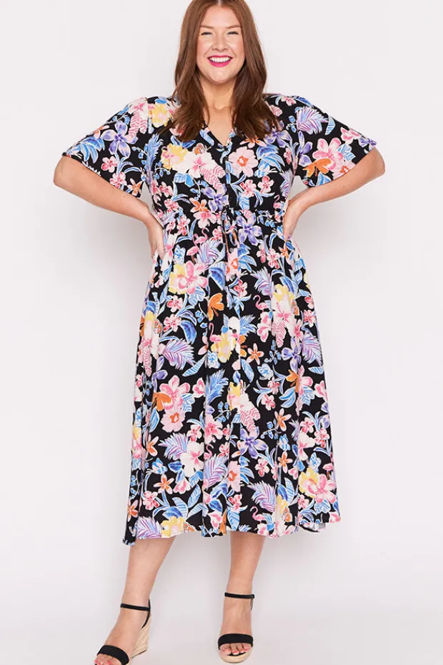 Lorraine Designs Fit & Flare Dresses | Midi Dresses*Michelle Playful Paradise Dress