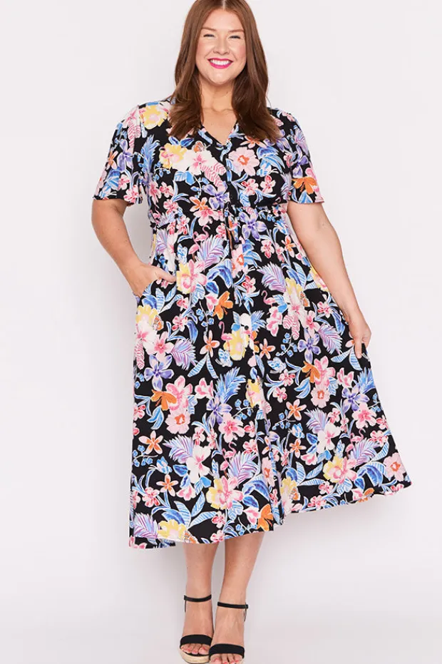 Lorraine Designs Fit & Flare Dresses | Midi Dresses*Michelle Playful Paradise Dress