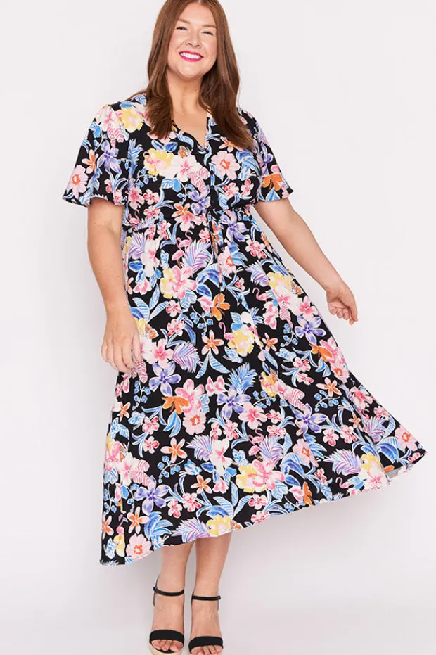 Lorraine Designs Fit & Flare Dresses | Midi Dresses*Michelle Playful Paradise Dress