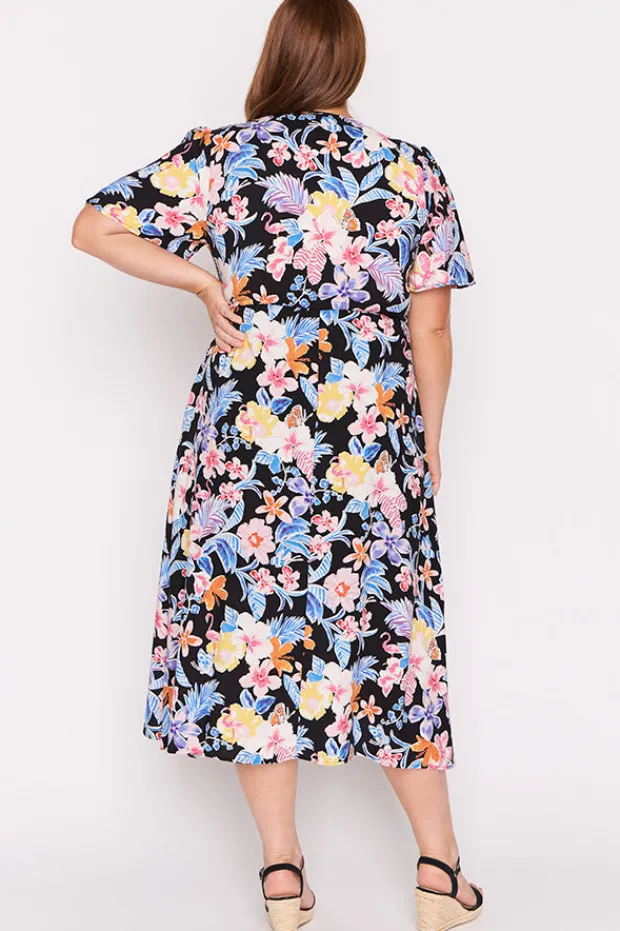 Lorraine Designs Fit & Flare Dresses | Midi Dresses*Michelle Playful Paradise Dress