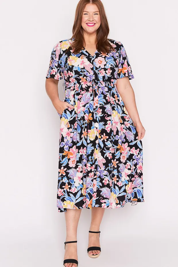 Lorraine Designs Fit & Flare Dresses | Midi Dresses*Michelle Playful Paradise Dress