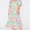 YD International Fit & Flare Dresses | Midi Dresses*Michelle Rainbow Garden Dress