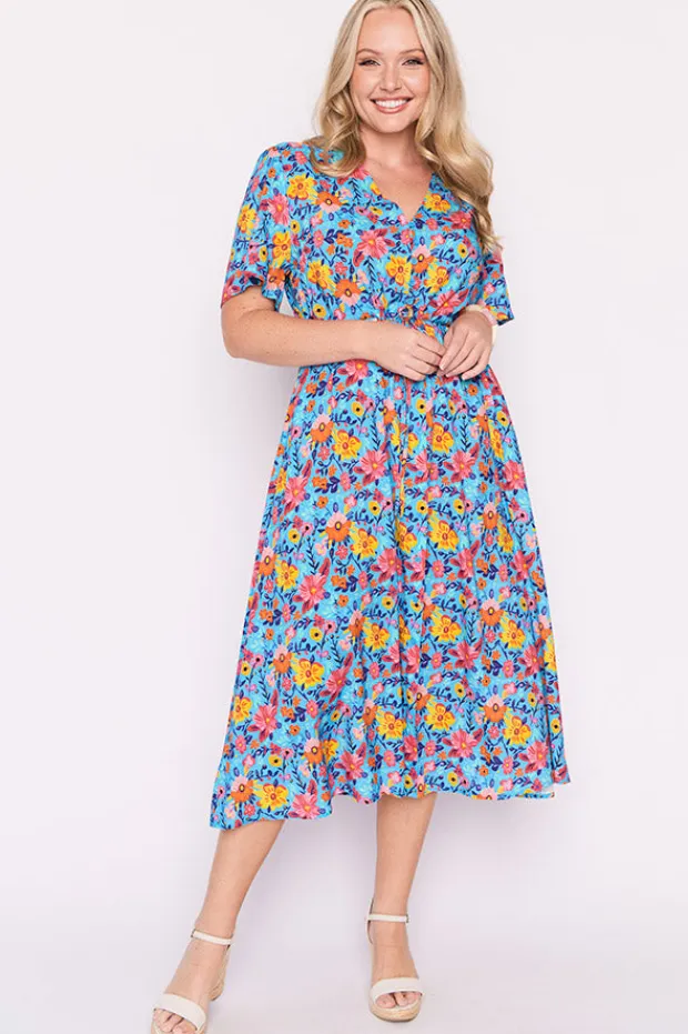 Lorraine Designs Fit & Flare Dresses | Midi Dresses*Michelle Sky Garden Dress