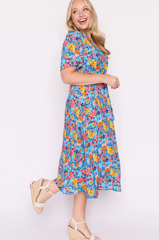 Lorraine Designs Fit & Flare Dresses | Midi Dresses*Michelle Sky Garden Dress
