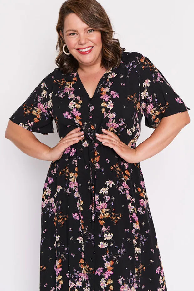 Lorraine Designs Fit & Flare Dresses | Midi Dresses*Michelle Sunset Shadow Dress
