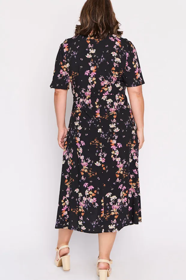 Lorraine Designs Fit & Flare Dresses | Midi Dresses*Michelle Sunset Shadow Dress