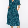 Lorraine Designs Midi Dresses | Fit & Flare Dresses*Michelle Teal Dash Dress