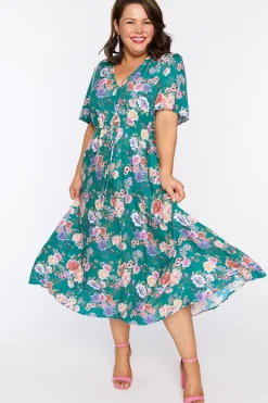 YD International Fit & Flare Dresses | Midi Dresses*Michelle Vintage Bouquet Dress