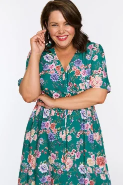 YD International Fit & Flare Dresses | Midi Dresses*Michelle Vintage Bouquet Dress