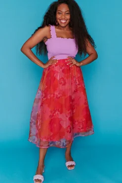 Lorraine Designs Skirts | Bridesmaid Dresses*Milan Zinnia Floral Party Skirt