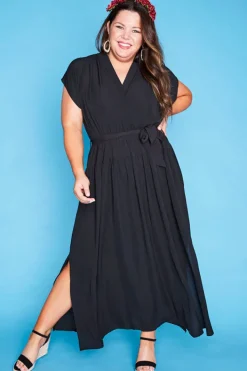 Lorraine Designs Casual Dresses | Loose Dresses*Miley Black Maxi Dress