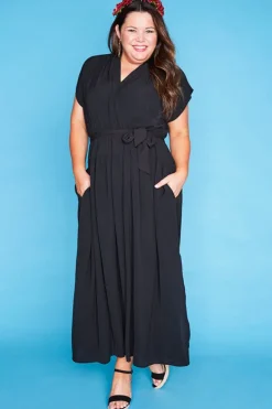 Lorraine Designs Casual Dresses | Loose Dresses*Miley Black Maxi Dress