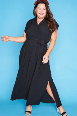 Lorraine Designs Casual Dresses | Loose Dresses*Miley Black Maxi Dress