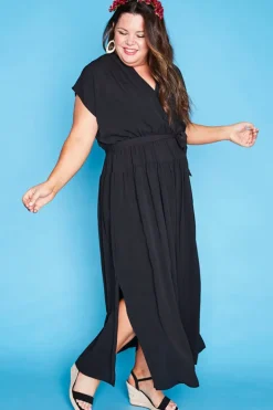 Lorraine Designs Casual Dresses | Loose Dresses*Miley Black Maxi Dress