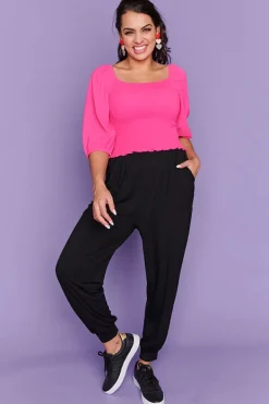 Lorraine Designs Pants & Jeans*Misty Black Relaxed Pants