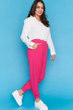 Lorraine Designs Pants & Jeans*Misty Hot Pink Relaxed Pants