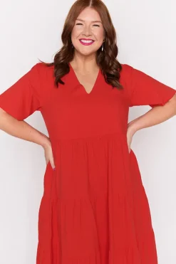 Lorraine Designs Loose Dresses | Casual Dresses*Mollie Red Dress