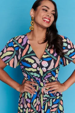 Lorraine Designs Casual Dresses | Fit & Flare Dresses*Monaco Leaf It To Me Dress