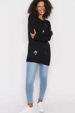 Lorraine Designs Knits & Cardigans*Monica Black Sequins Knit Jumper