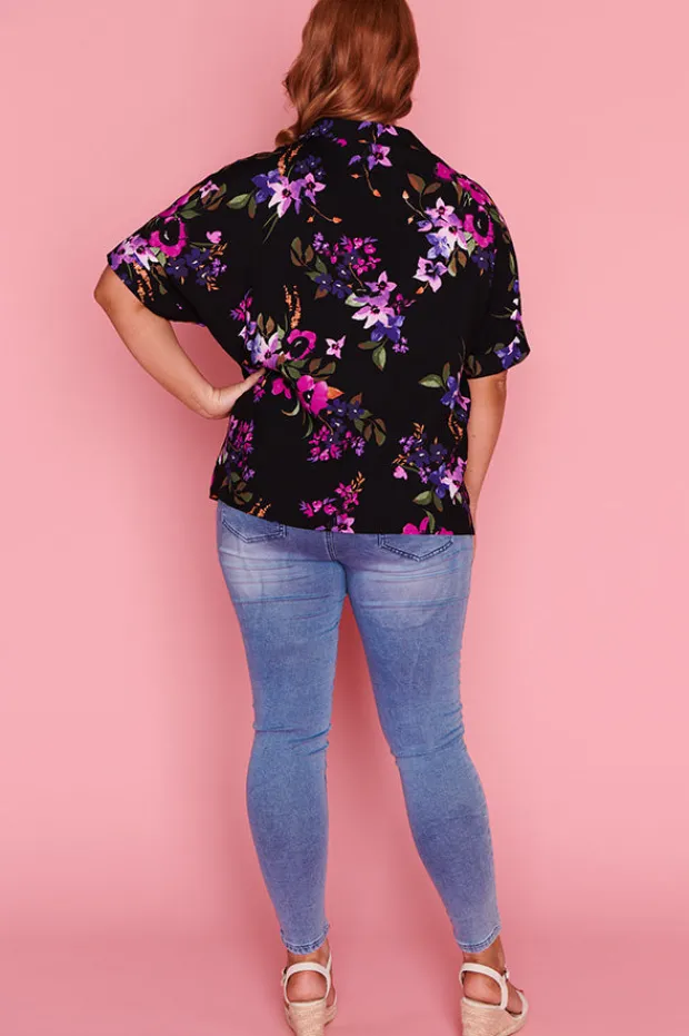 Lorraine Tops*Monnie Night Flower Top