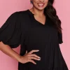 Lorraine Tops*Monte Black Blouse