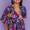 Lorraine Tops*Monte Night Fiesta Blouse