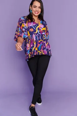 Lorraine Tops*Monte Night Fiesta Blouse