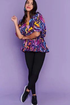 Lorraine Tops*Monte Night Fiesta Blouse