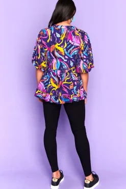 Lorraine Tops*Monte Night Fiesta Blouse