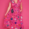 Lorraine Designs Casual Dresses | Fit & Flare Dresses*Mystic Teachers Pink Dress