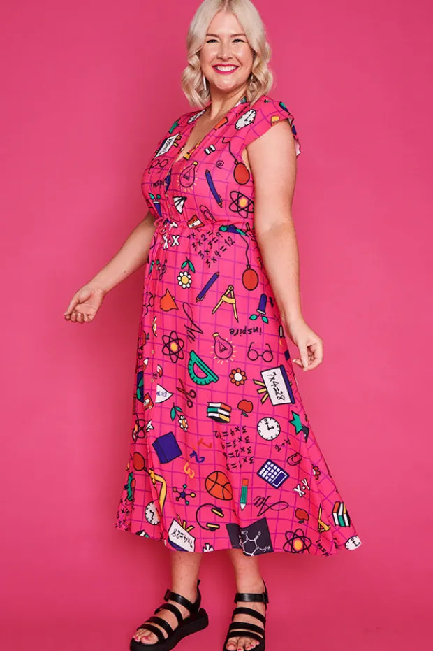 Lorraine Designs Casual Dresses | Fit & Flare Dresses*Mystic Teachers Pink Dress