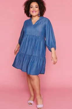 Lorraine Designs Casual Dresses | Shift Dresses*Nancy Blue Denim Dress