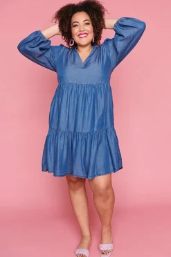 Lorraine Designs Casual Dresses | Shift Dresses*Nancy Blue Denim Dress