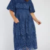 Lorraine Designs Bridesmaid Dresses | Midi Dresses*Neva Rich Navy Lace Party Dress