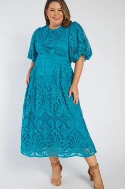 Lorraine Designs Cocktail Dresses | Bridesmaid Dresses*Neva Teal Lace Party Dress
