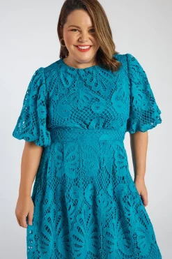 Lorraine Designs Cocktail Dresses | Bridesmaid Dresses*Neva Teal Lace Party Dress