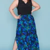 Lorraine Designs Skirts*Nice Midnight Garden Skirt