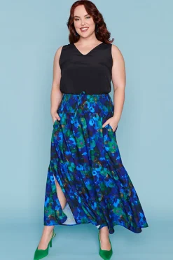 Lorraine Designs Skirts*Nice Midnight Garden Skirt