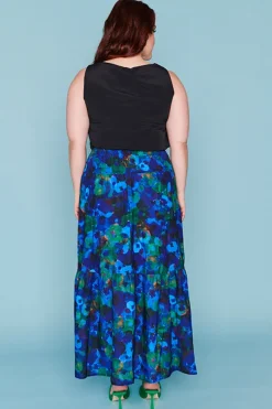 Lorraine Designs Skirts*Nice Midnight Garden Skirt