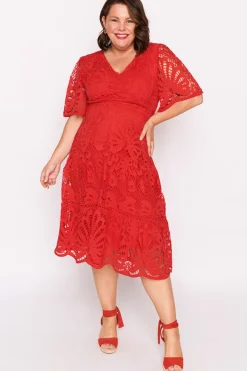Lorraine Designs Cocktail Dresses | Bridesmaid Dresses*Nicolla Red Lace Dress