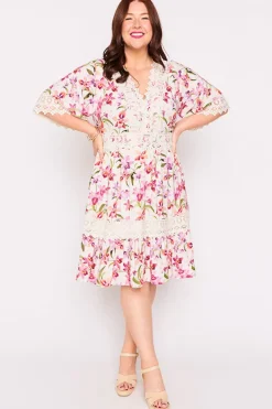 Lorraine Designs Fit & Flare Dresses | Knee Length Dresses*Niki Soft Orchids Dress
