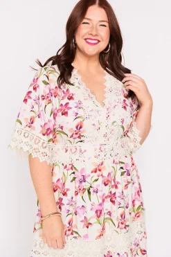 Lorraine Designs Fit & Flare Dresses | Knee Length Dresses*Niki Soft Orchids Dress