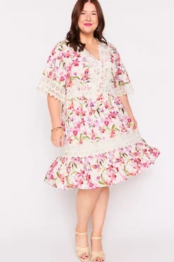 Lorraine Designs Fit & Flare Dresses | Knee Length Dresses*Niki Soft Orchids Dress