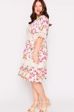 Lorraine Designs Fit & Flare Dresses | Knee Length Dresses*Niki Soft Orchids Dress