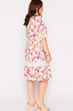 Lorraine Designs Fit & Flare Dresses | Knee Length Dresses*Niki Soft Orchids Dress