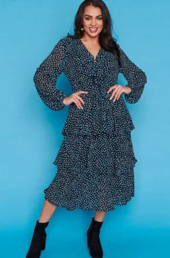 Lorraine Designs Fit & Flare Dresses | Cocktail Dresses*Nimes Petrol Spot Dress