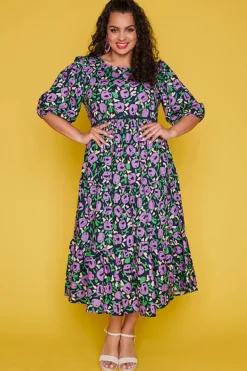 Ebby & I Casual Dresses | Fit & Flare Dresses*Noa Purple Garden Dress