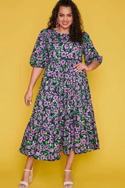 Ebby & I Casual Dresses | Fit & Flare Dresses*Noa Purple Garden Dress
