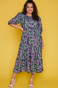 Ebby & I Casual Dresses | Fit & Flare Dresses*Noa Purple Garden Dress